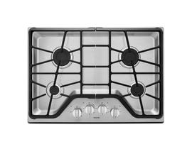 Maytag 30 inch 4-Burner Gas Cooktop with Power Burner in Stainless Steel MGC7430DS