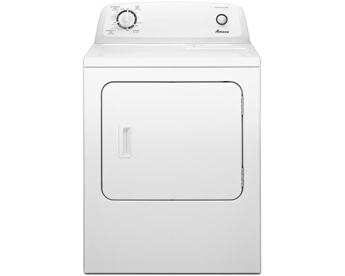 Amana 29 inch 6.5 cu. ft. Electric Dryer with Automatic Dryness Control in White YNED4655EW