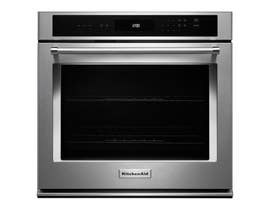 KitchenAid 30 inch 5.0 cu. ft. Single Wall Oven with Even Heat in Stainless Steel KOST100ESS