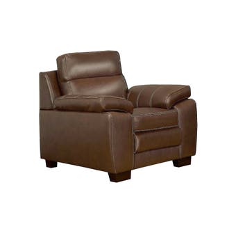 A&C Furniture Leather Chair in Saddle 1010