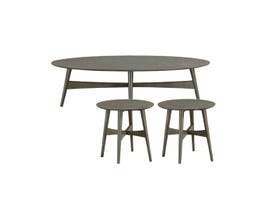 High Society Edie Collection Coffee Table Set in Grey