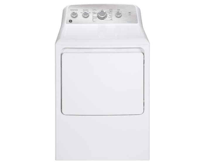 GE 27 inch 7.2 cu. ft. Electric Dryer with SaniFresh Cycle in White GTD45EBMRWS