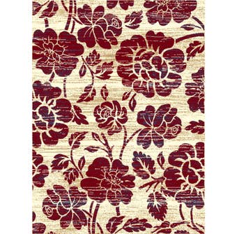 Midas Large 8X11 Area Rug in Red Beige 1654-X0144