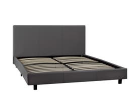 Brassex Alexis Platform Bed in Grey 3032-GR