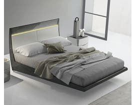 K Elite Asher Series Bed in Light Grey 208