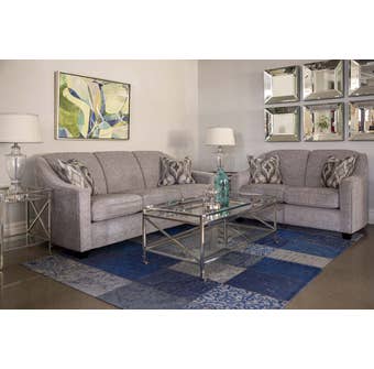 Decor-Rest 3pc Fabric Sofa Set in Rico Grey 2934