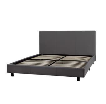 Brassex Full Platform Bed in Grey 3032 F GR