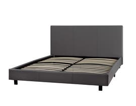 Brassex Queen Platform Bed in Grey 3032 Q GR