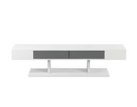 Brassex 59" TV Stand in White/Grey 3041-59