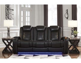 Signature Design by Ashley Power Reclining Sofa in Midnight 3700315