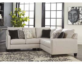 Signature Design by Ashley 2pc Fabric Sectional in Fog 41501S3