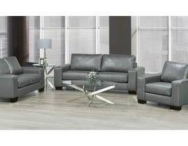 SBF Gel Leather Sofa Set in Roman Grey 4345