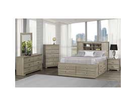 Modern Furniture Storage Bedroom Set in Continental Coast 5600