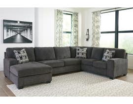 Signature Design by Ashley Ballinasloe Collection LAF Sectional in Smoke 80703