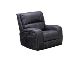 Kwality Perth Series Leather Look Power Recliner in Stone Grey Blue 8279-C