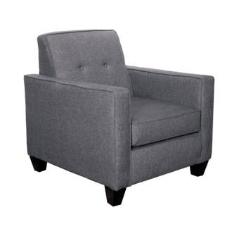 A&C Furniture Fabric Chair in Royal Grey 3300
