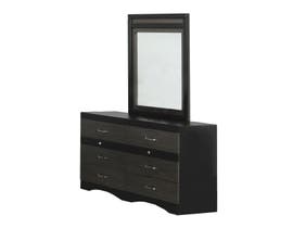Modern Furniture Laminate Dresser in Tuxedo & Black A9D