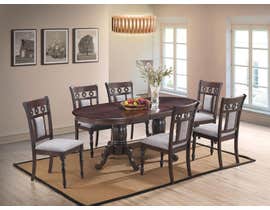 Lakewood Series 7pc Dining Table Set in Cherry/Expresso