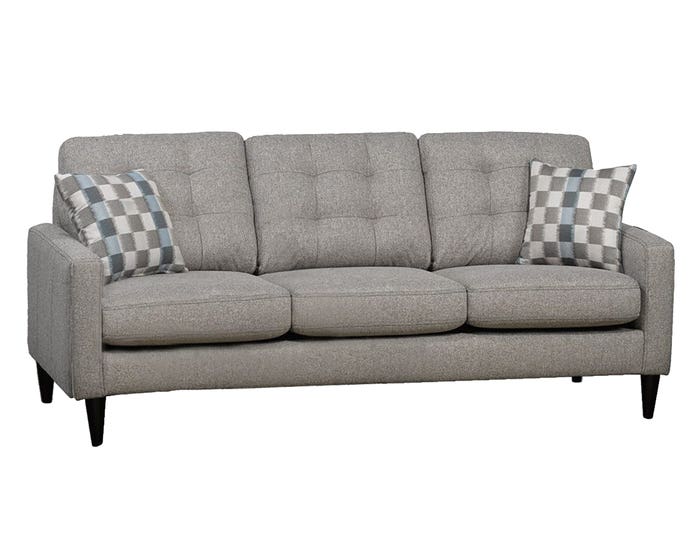 SBF Upholstery Rebel Series Fabric with Sofa in Ash Grey 4326