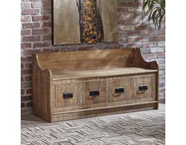 Signature Design by Ashley Garrettville Collection Storage Bench in Brown A4000093