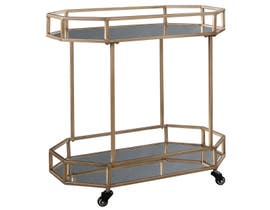 Signature Design by Ashley Daymont Series Bar Cart in Gold A4000102