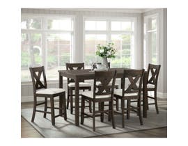High Society Alvin 7pc Counter Height Dining Set in Espresso D530-C7PC