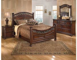 Signature Design by Ashley Leahlyn 6pc King Bedroom Set in Warm Brown B526