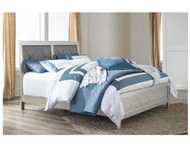 Signature Design by Ashley Panel Bed in Silver B560