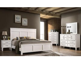 Andover Series Queen Bedroom Set in White B677W
