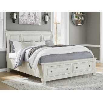 Signature Design by Ashley Robbinsdale Sleigh Bed with Storage B742