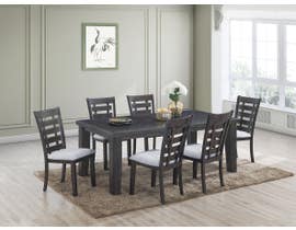 Bailey Series 7pc Dining Set in Light Grey