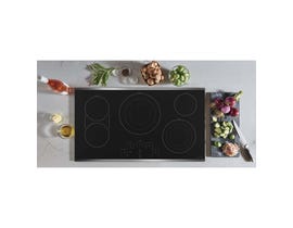 GE Café 36 inch 5-Element Electric Cooktop in Black CEP90362NSS