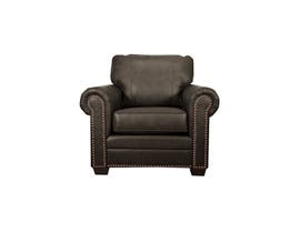 SBF Upholstery Leather Chair in Chocolate 7557