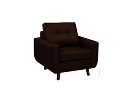 SBF Upholstery Fresno Collection Leather Chair in Cranberry 5543