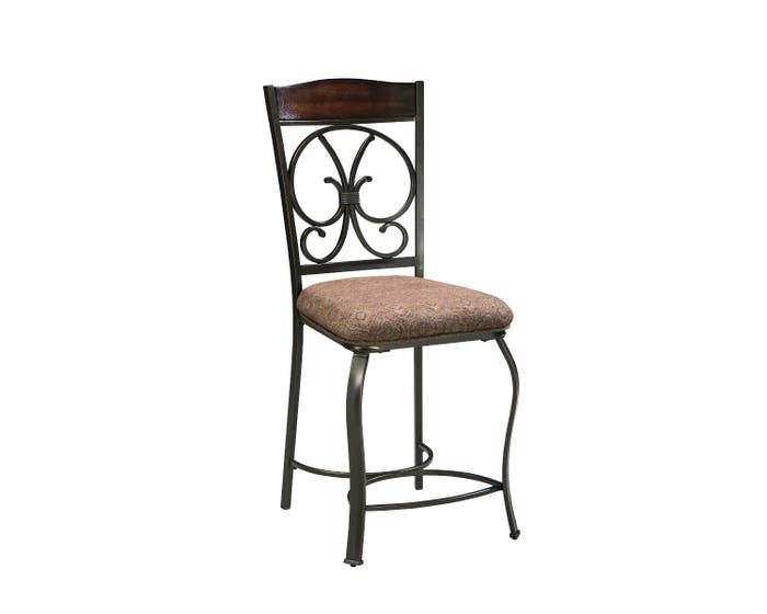 Signature Design by Ashley Glambrey Upholstered Bar Stool (Set of 4) in Brown D329-124