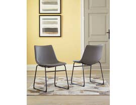 Signature Design by Ashley Dontally Series UPH Side Chair (set of 2) in Gray D372-08