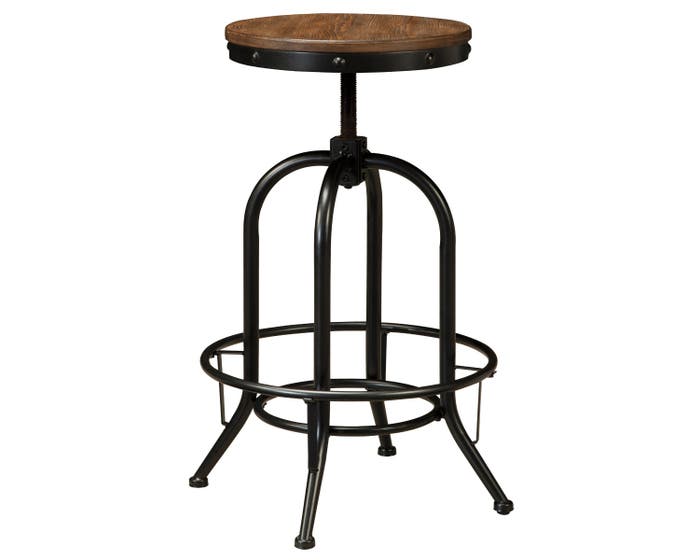 Signature Design by Ashley Pinnadel Tall Swivel Stool (Set of 2) in Light Brown D542-230
