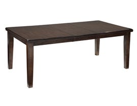 Signature Design by Ashley Haddigan Series Dining Room Extendable Table in Dark Brown D596-35