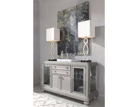Signature Design by Ashley Coralayne Series Dining Room Server in Silver D650-60