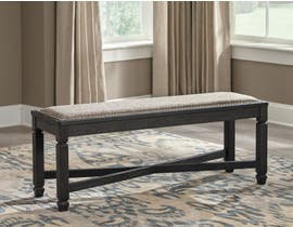 Signature Design by Ashley Tyler Creek Series Upholstered Bench in Black/Greyish Brown D736-00
