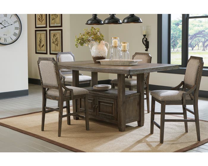 Signature Design by Ashley Wyndahl 5pc Counter Dining Set in Rustic Brown D813-32-124(4)