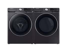 Samsung front load washer & 7.5 front load dryer laundry pair in Black Stainless DVE45R6300V/WF45R6300AV