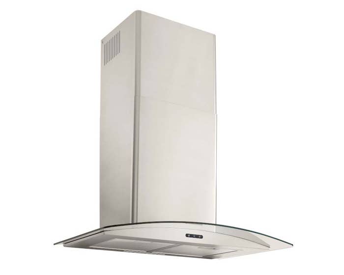 Broan Elite 36 inch 460 CFM Convertible Curved Glass Chimney Range Hood in Stainless Steel EW4636SS