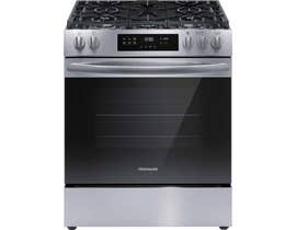 Frigidaire 30'' Front Control Gas Range with Quick Boil FCFG3062AS