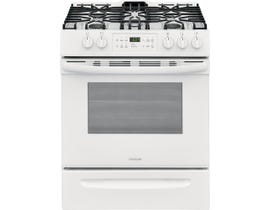 Frigidaire 30 inch 5.0 cu. ft. Front Control Free Standing Gas Range in White FFGH3054UW