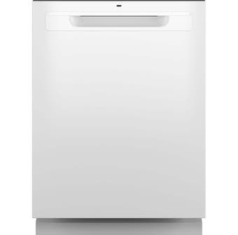 GE Appliances 24" Built-In Dishwasher in White GDP630PGRWW