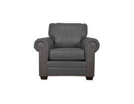 SBF Upholstery Leather Chair in Grey 7557