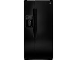 GE Appliances 23.2 cu. ft. Side-By-Side Refrigerator in Black GSS23GGKBB