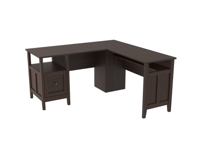 Signature Design by Ashley Camiburg Series Home Office Desk Two Sides Set in Warm Brown H283-34-34R