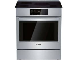 Bosch 800 Series 30 inch 4.6 cu. ft. Slide-In Induction Range in Stainless Steel HII8056C